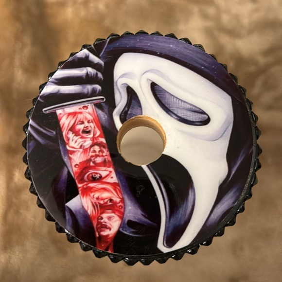 Horror Frosted Glass Cups with Lid and Straw - Michael Meyers, Ghost Face - Picture 6 of 7